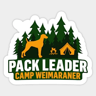 Camp Weimaraner Pack Leader Sticker